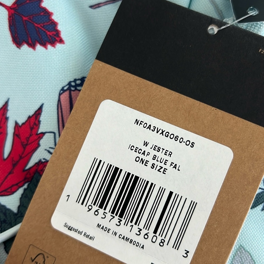 The North Face Women's Jester Icecap Blue Fall Wanderer Print Backpack Size 27L - Picture 7 of 8